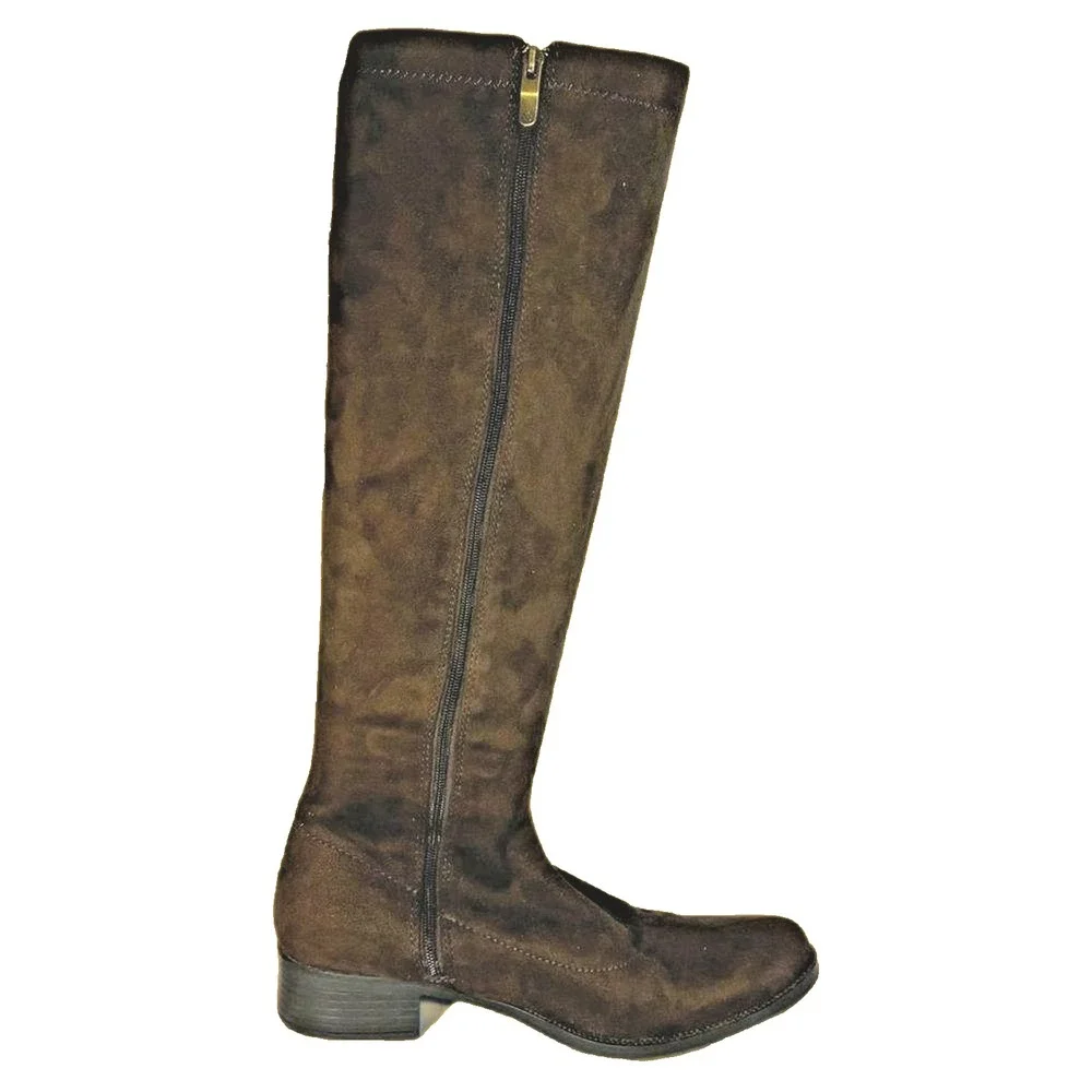 Bussola Alba Brown Suede Knee‎ High Boots Womens Size 36 Over The Knee